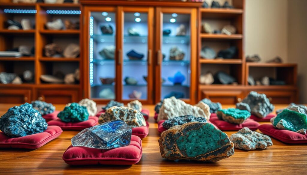 highlighting special rock specimens