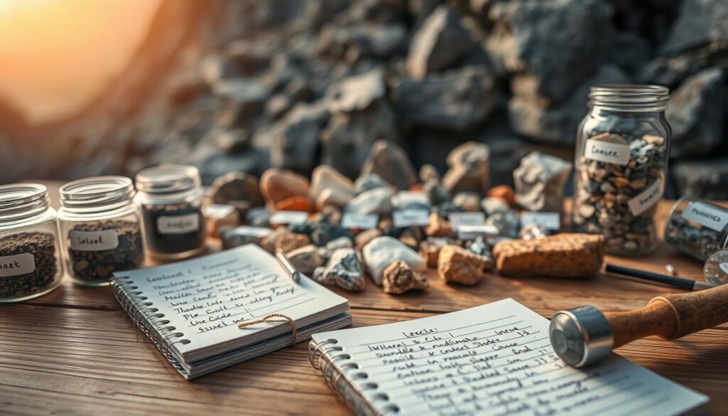 rock specimen documentation