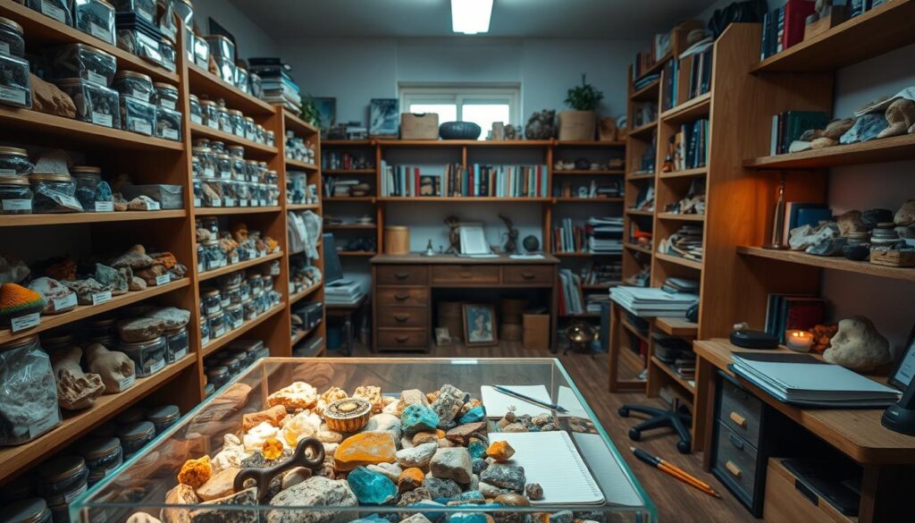 rockhounding specimen storage