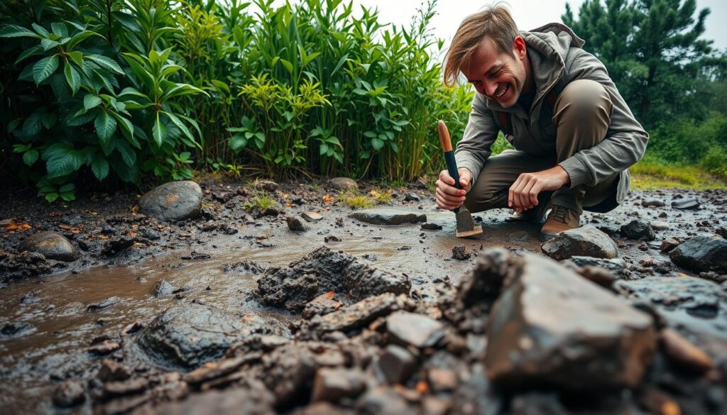 Fossil Hunting After Rain