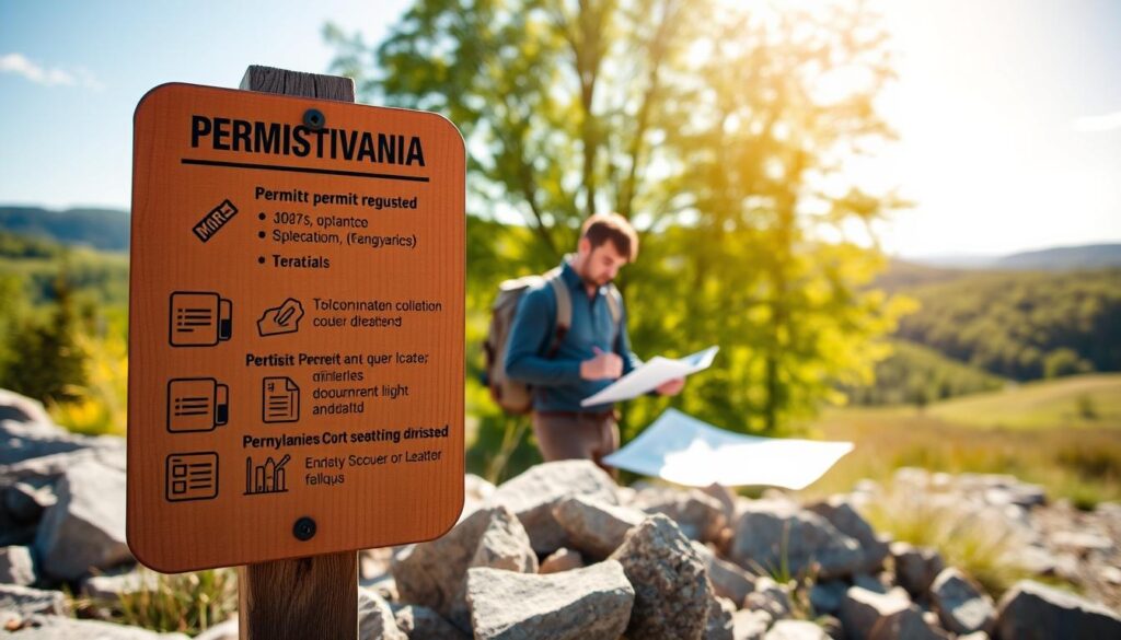 Rockhounding permit requirements in Pennsylvania