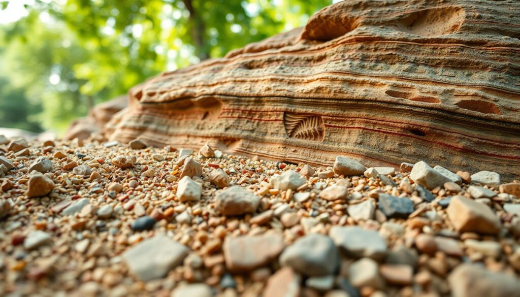 Sedimentary rock texture and grain size