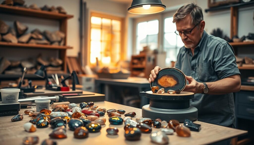 cabochon cutting and polishing