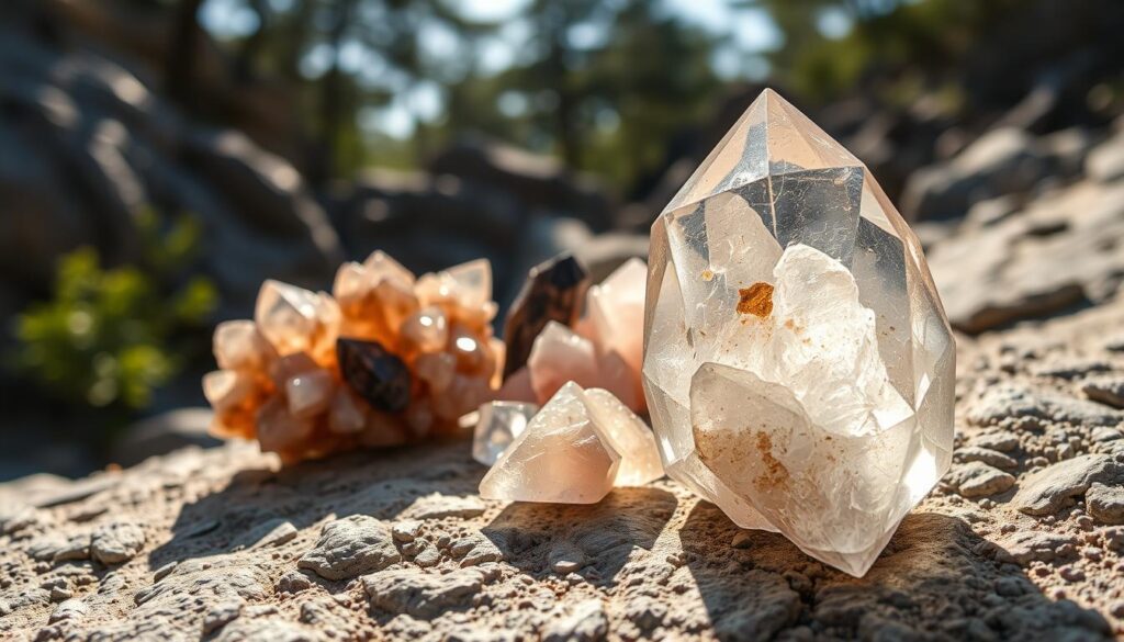 distinguishing quartz minerals
