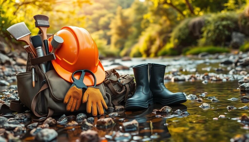 fossil hunting safety gear