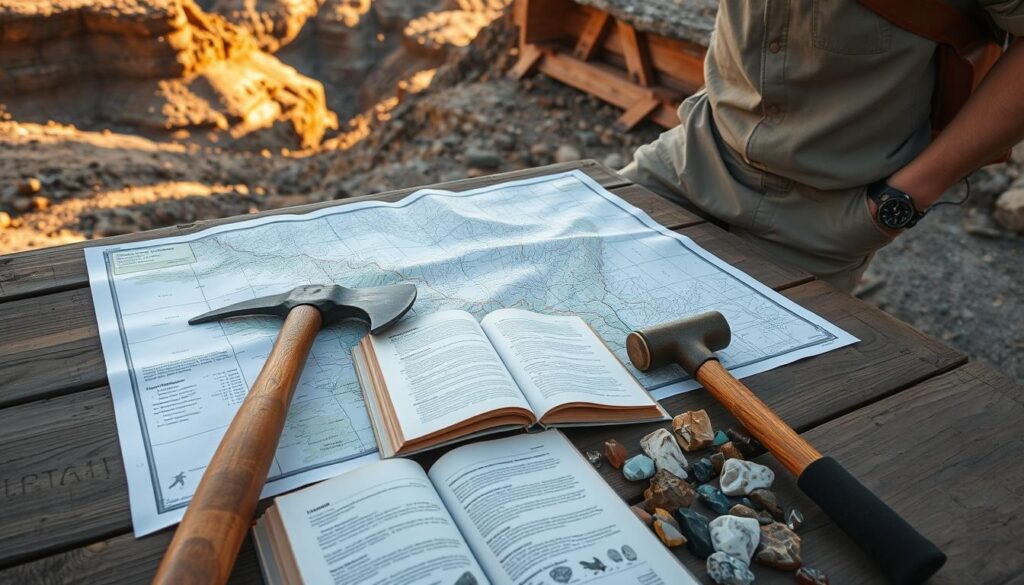 geological map reading for rockhounding