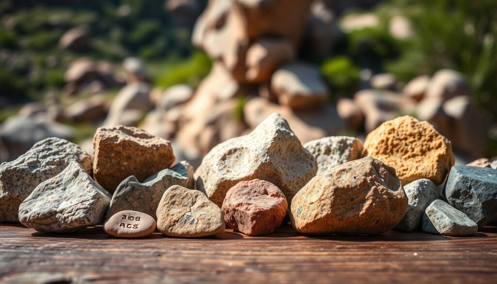 identifying natural rocks