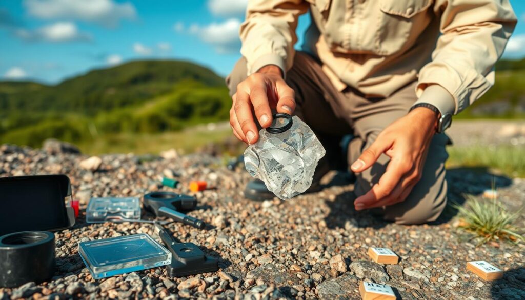quartz recognition in the field