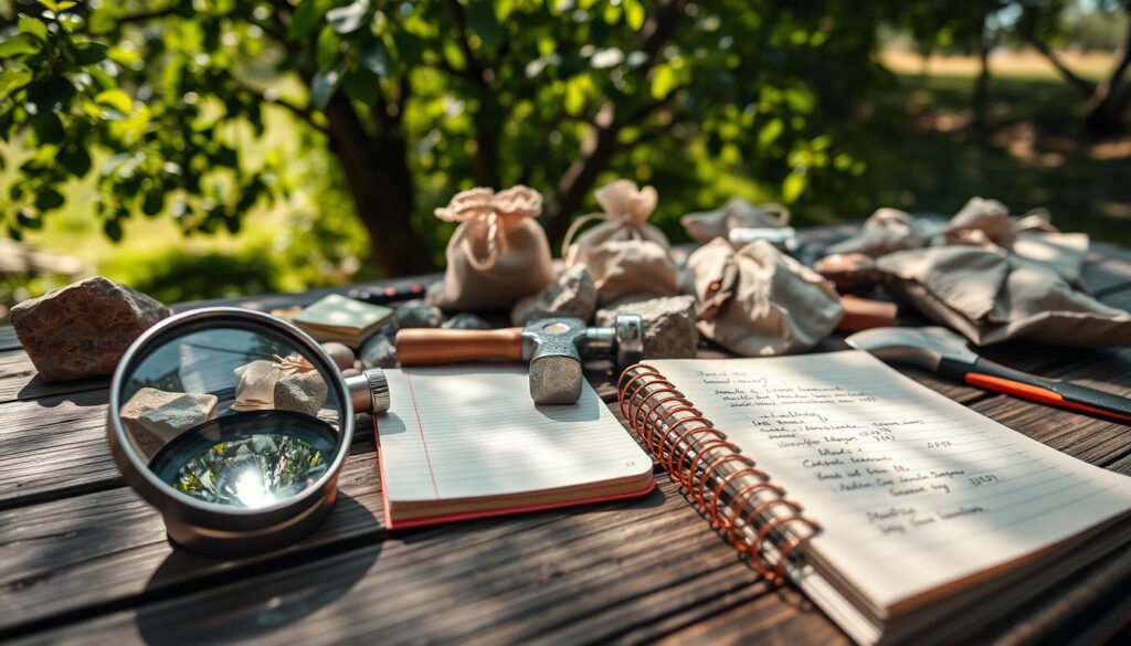 rock collecting tools