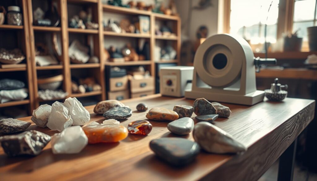 rock polishing process