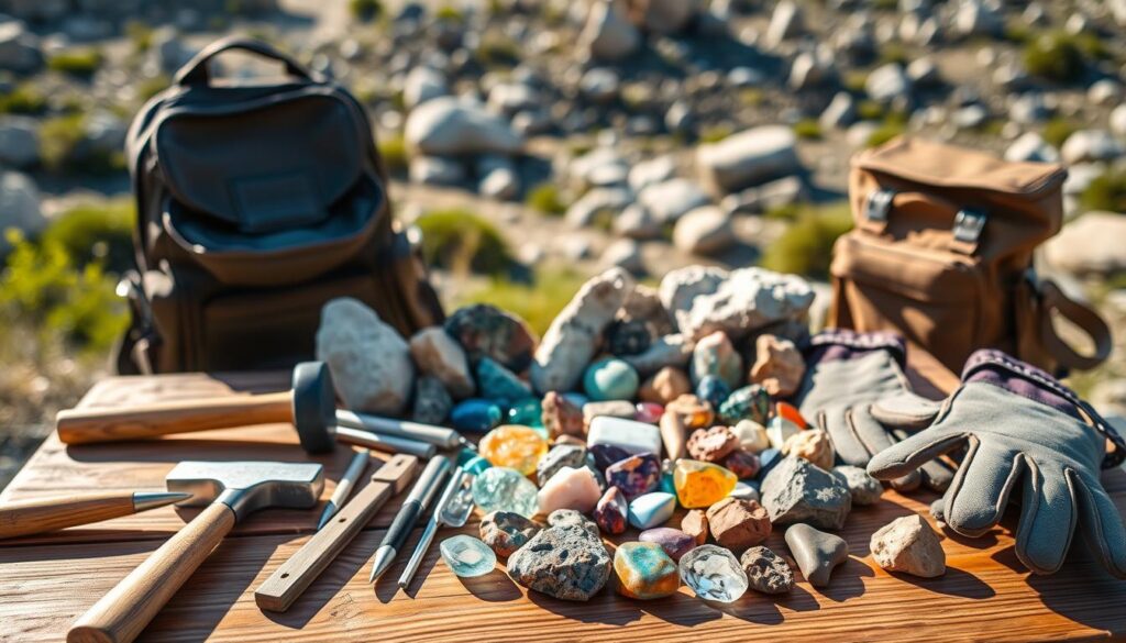 rockhounding collection tools