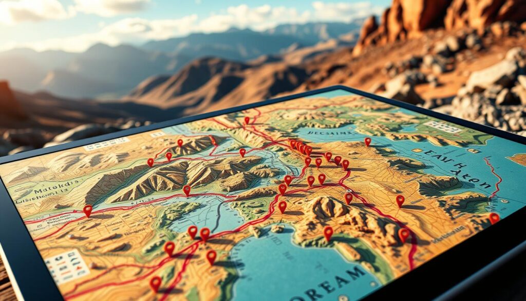 rockhounding map features