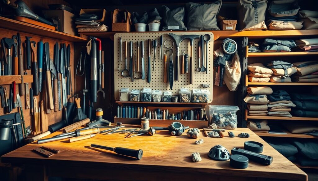 rockhounding tool storage solutions