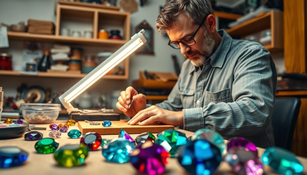 shaping gemstones for jewelry