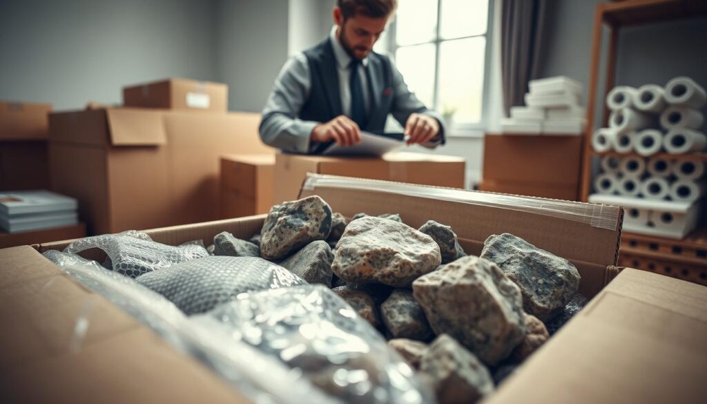 shipping rocks securely