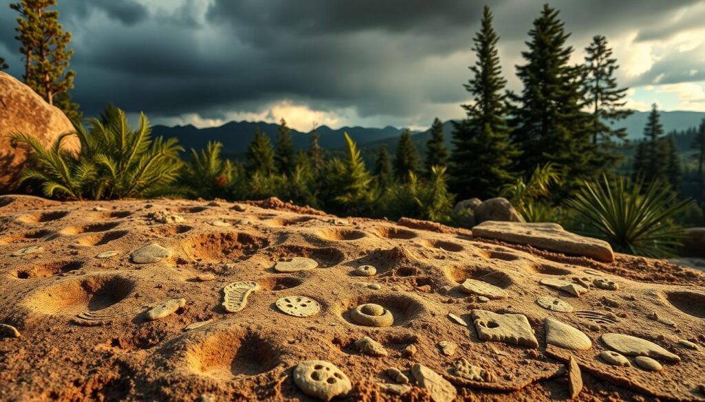 trace fossils in prehistoric ecosystems